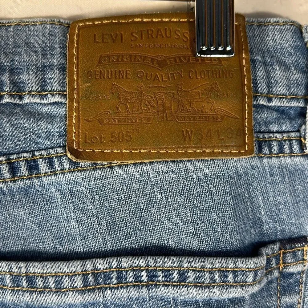 Levi’s Men’s 505 Premium San Francisco Straight Jeans‎ size 34x34